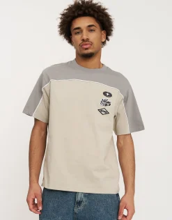 Nitro Motorsport Tee in Alloy Grey / Ecru