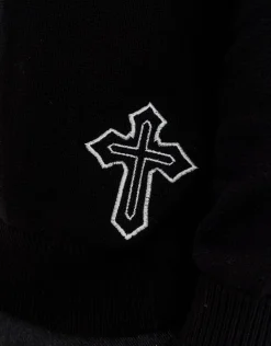 No Mercy Relaxed Knit Jumper in Black