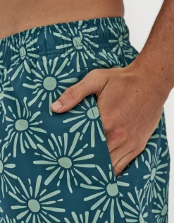 Nova Swim Shorts in Aegean Blue