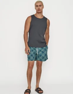 Nova Swim Shorts in Grantite Green