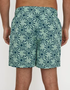 Nova Swim Shorts in Grantite Green