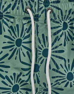 Nova Swim Shorts in Grantite Green