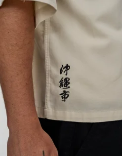 Okinawa Resort Short Sleeve Shirt in Cloud
