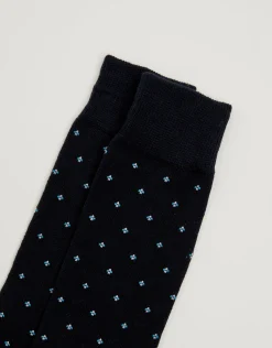 Organic Cotton Dress Socks in Black