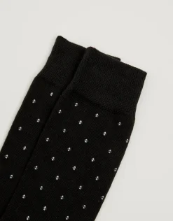Organic Cotton Dress Socks in Black