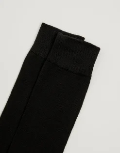Organic Cotton Dress Socks in Black
