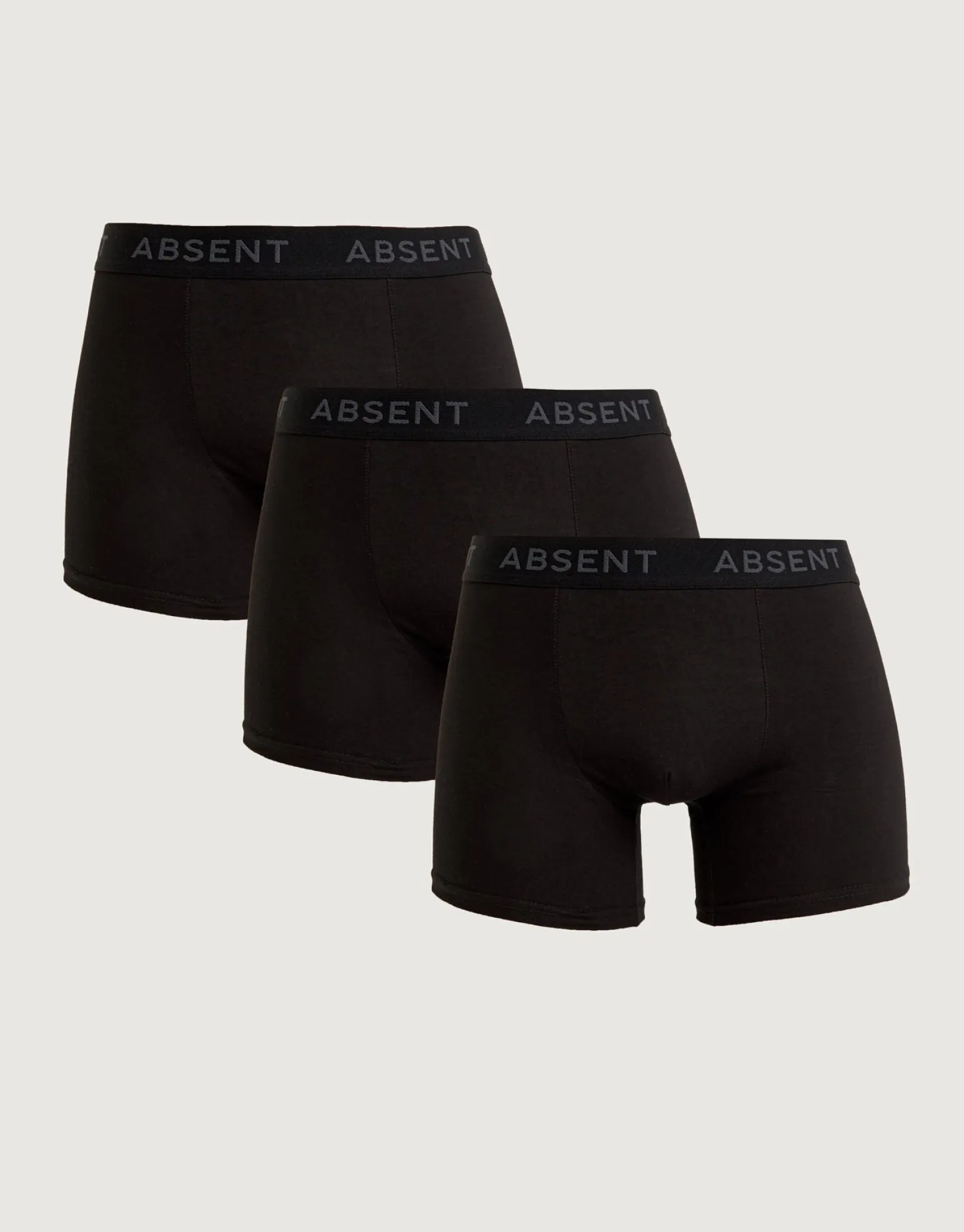 Organic Cotton 3 Pack Boxers in Black