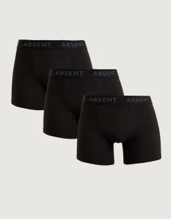 Organic Cotton 3 Pack Boxers in Charcoal