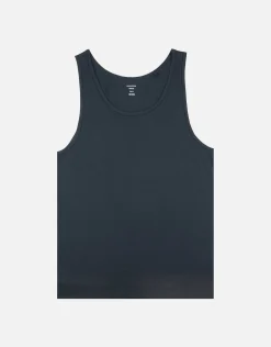 Organic Relax Fit Singlet in Black