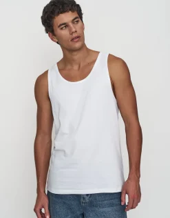 Organic Relax Fit Singlet in Black