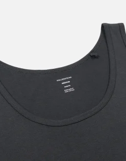 Organic Relax Fit Singlet in Black