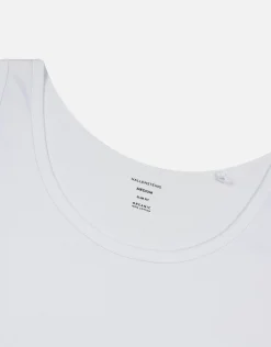 Organic Relax Fit Singlet in White