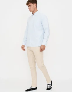 Organic Tapered Fit Chinos in Stone 002