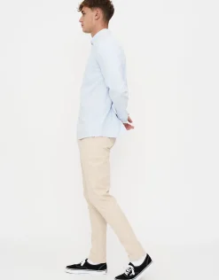 Organic Tapered Fit Chinos in Stone 002