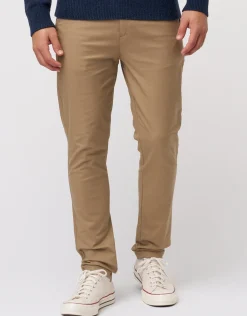 Organic Tapered Fit Chinos in Caramel
