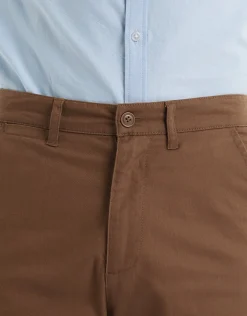 Organic Tapered Fit Chinos in Caramel