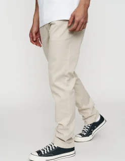 Organic Tapered Fit Chinos in Charcoal 002