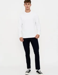 Organic Tapered Fit Chinos in Charcoal 002