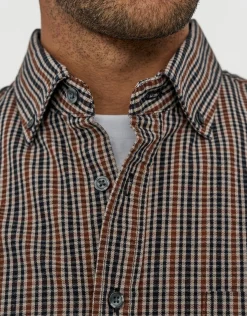 Over Check Long Sleeve Shirt in Multi