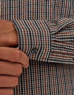 Over Check Long Sleeve Shirt in Multi