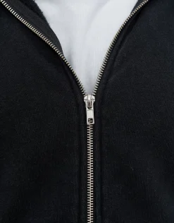 Overlock Oversized Cropped Hoodie in Alloy Grey