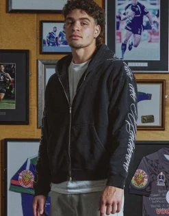 Overlock Oversized Cropped Hoodie in Alloy Grey