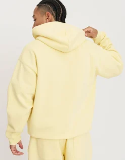Oversized Heavyweight Plain Hoodie in Ivy