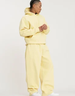 Oversized Heavyweight Plain Hoodie in Ivy