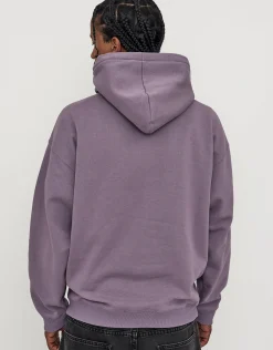 Oversized Heavyweight Plain Hoodie in Moon