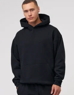 Oversized Heavyweight Plain Hoodie in Empire Yellow