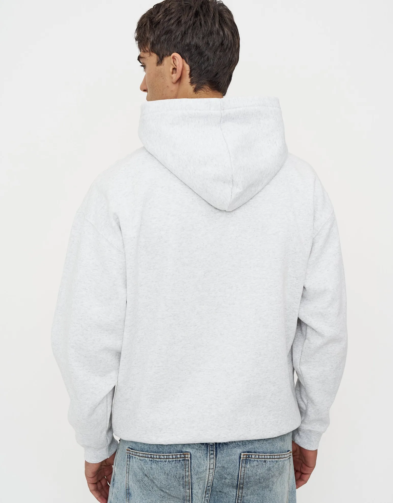 Oversized Heavyweight Plain Hoodie in Empire Yellow