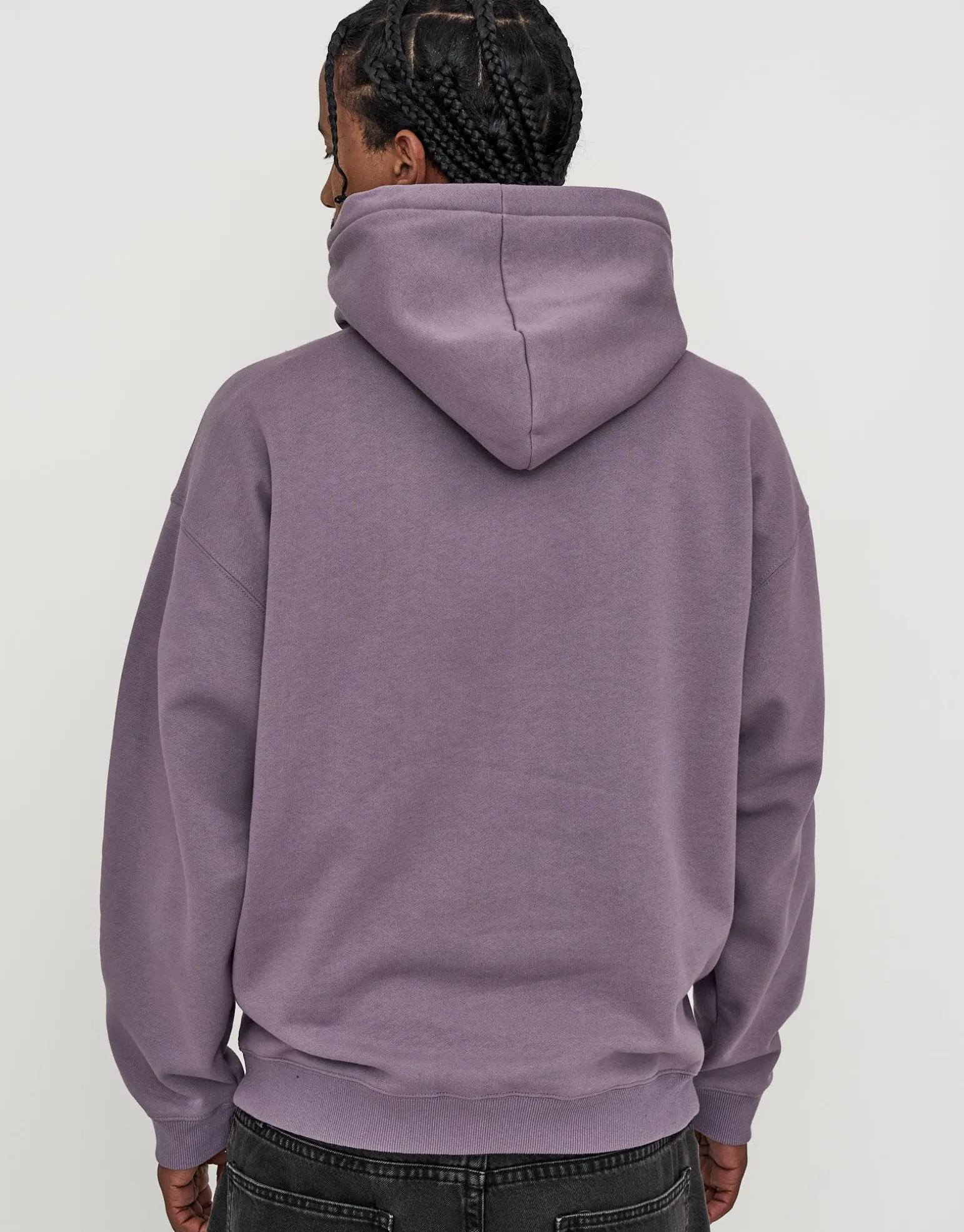 Oversized Heavyweight Plain Hoodie in Empire Yellow