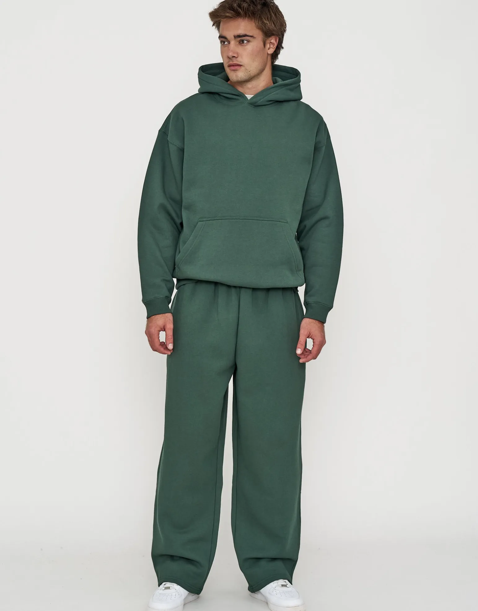 Oversized Heavyweight Plain Hoodie in Empire Yellow