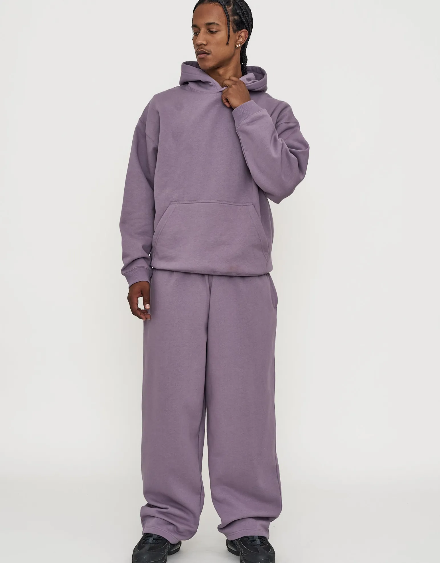 Oversized Heavyweight Plain Hoodie in Empire Yellow