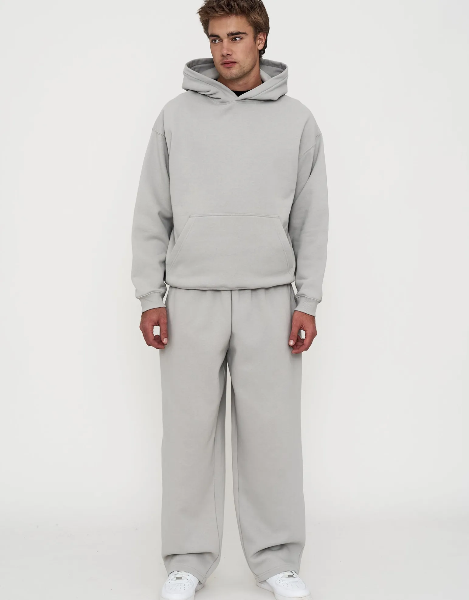 Oversized Heavyweight Plain Hoodie in Empire Yellow