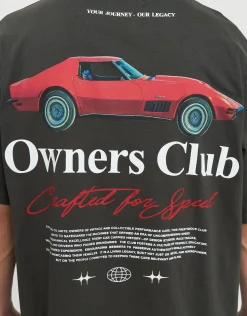 Owners Club Relaxed Fit T Shirt in Pewter Grey