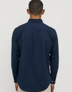 Oxford Stretch Long Sleeve Shirt in White