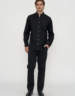 Oxford Stretch Long Sleeve Shirt in White