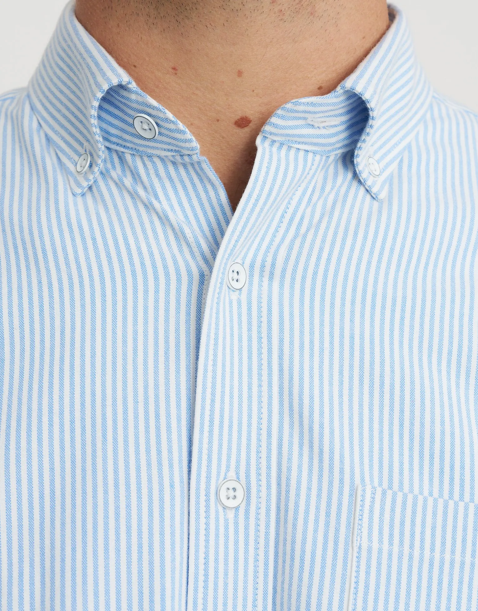 Oxford Stretch Long Sleeve Shirt in White