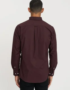 Oxford Stretch Long Sleeve Shirt in White