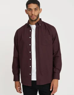 Oxford Stretch Long Sleeve Shirt in Lt Blue