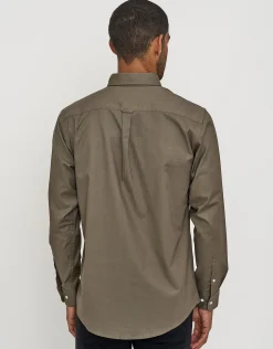 Oxford Stretch Long Sleeve Shirt in Lt Blue
