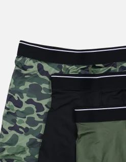 3 Pack Mixed Print Boxers in Black/green/camo