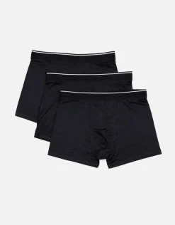 3 Pack Plain Every Day Trunks in Black