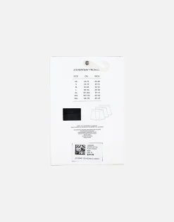 3 Pack Plain Every Day Trunks in Black