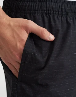 Palm Badge Swim Shorts in Black