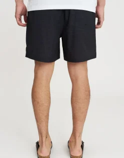 Palm Badge Swim Shorts in Black