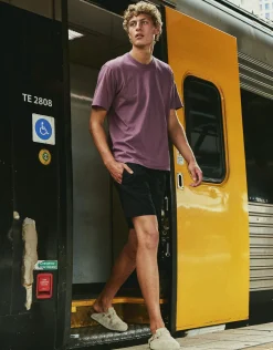 Perfect Relaxed Fit T Shirt in Burgundy
