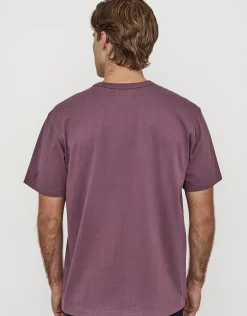 Perfect Relaxed Fit T Shirt in Burgundy