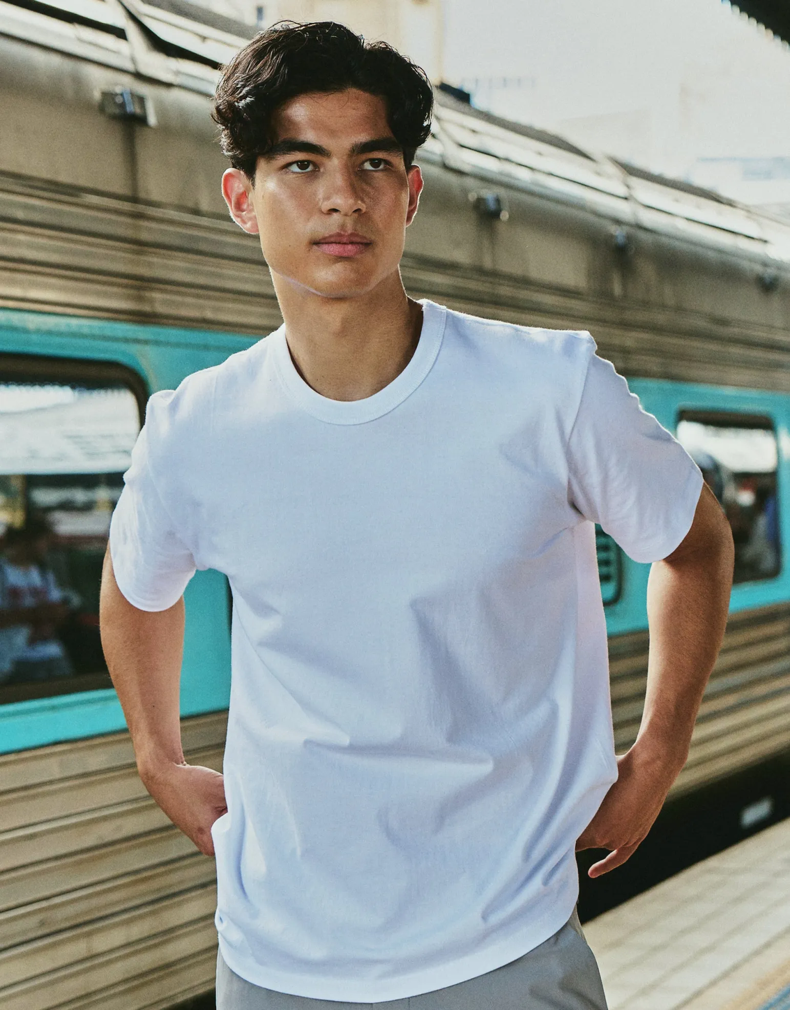 Perfect Relaxed Fit T Shirt in Cloud